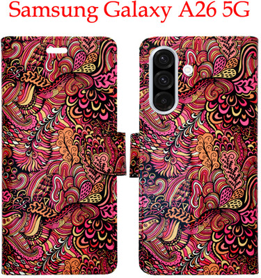 Toklot Flip Cover for Samsung Galaxy A26 5G(Red, Pack of: 1)