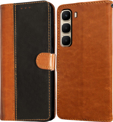 Casotec Flip Cover for Infinix Hot 60 5G(Black, Pack of: 1)