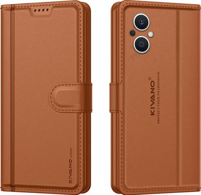 KIVANO LUXE Flip Cover for Oppo F21 Pro 5G / Oppo F21s Pro 5G(Brown, Magnetic Case, Pack of: 1)