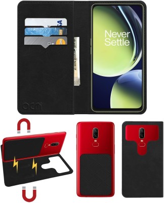 ACM Flip Cover for Oneplus Nord CE 3 Lite Mobile(Black, Cases with Holder, Pack of: 1)