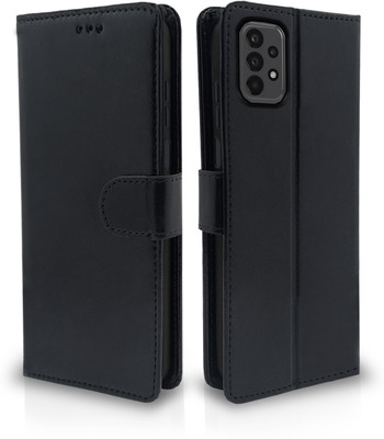 Pikkme Flip Cover for Samsung Galaxy A23 4G, Samsung Galaxy A23 5G(Black, Cases with Holder, Pack of: 1)