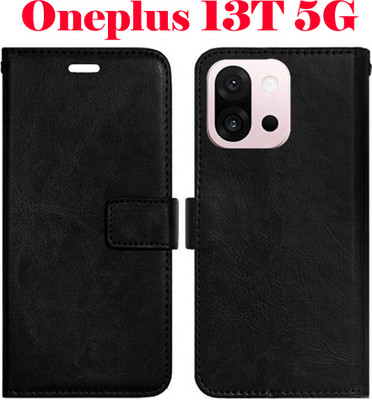 Mxkart Flip Cover for ONEPLUS 13T 5G(Black, Pack of: 1)