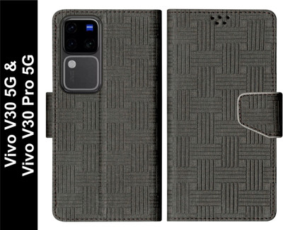 SBMS Flip Cover for Vivo V30 Pro 5G / Vivo V30 5G(Black, Shock Proof, Pack of: 1)
