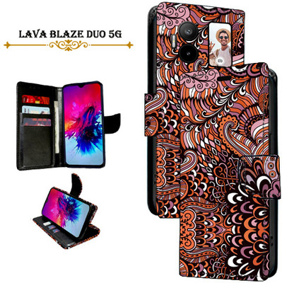 PARGO Flip Cover for Lava Blaze Duo 5G(Brown, Pack of: 1)