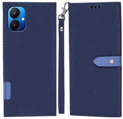 YAYAVAR Flip Cover for Tecno POVA 4(Blue, Grip Case, Pack of: 1)