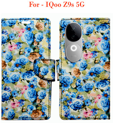 Toklot Flip Cover for IQoo Z9s 5G(Blue)