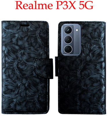 Shanno Enterprises Flip Cover for Realme P3X 5G(Black, Pack of: 1)