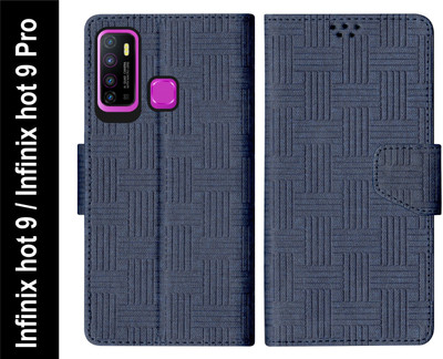 SBMS Flip Cover for Infinix hot 9 / Infinix hot 9 Pro Back Cover Case(Blue, Shock Proof, Pack of: 1)