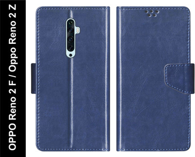 SBMS Flip Cover for Oppo Reno 2 Z / Reno2 Z / Reno2 F / Reno 2 F(Blue, Shock Proof, Pack of: 1)