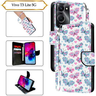 PARGO Flip Cover for Vivo T3 Lite 5G(White, Pack of: 1)