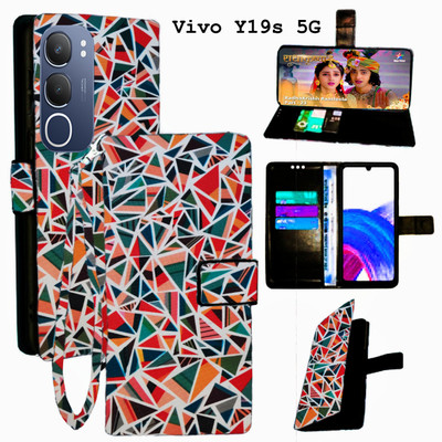 Mxkart Flip Cover for Vivo Y19s 5G(Purple, Pack of: 1)