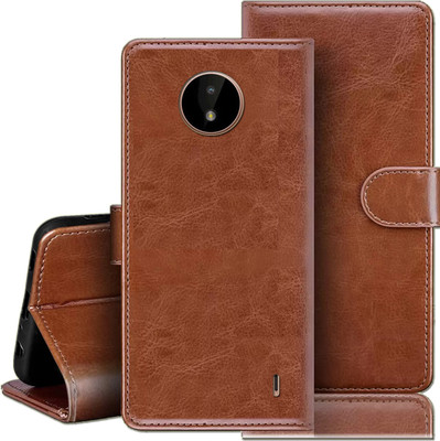 PFOAM Back Cover for NOKIA C10(Brown, Dual Protection, Pack of: 1)