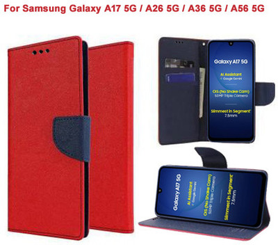 Carnage Flip Cover for Samsung Galaxy A17 5G, Samsung Galaxy A26 5G, Samsung Galaxy A36 5G, Samsung Galaxy A56 5G(Red, Cases with Holder, Pack of: 1)