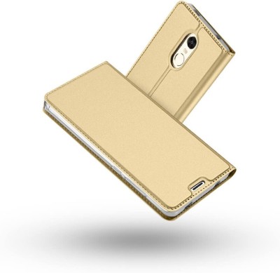 Helix Flip Cover for Mi Redmi Note 4(Gold, Hard Case, Pack of: 1)