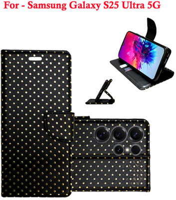 Toklot Flip Cover for Samsung Galaxy S25 Ultra 5G(Black, Pack of: 1)
