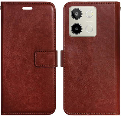 Toklot Flip Cover for Lava Blaze 3 5G(Brown, Pack of: 1)