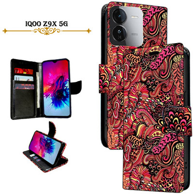 Mxkart Flip Cover for iQOO Z9X 5G(Red, Pack of: 1)
