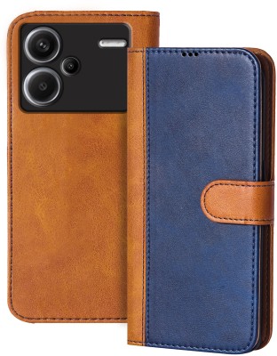 Flipkart SmartBuy Flip Cover for Redmi Note 13 Pro Plus 5G(Blue, Brown, Dual Protection, Pack of: 1)