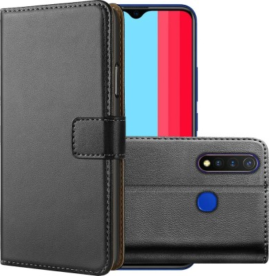 Juberous Flip Cover for Vivo U20(Black, Grip Case, Pack of: 1)