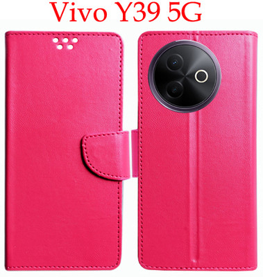 Toklot Flip Cover for Vivo Y39 5G(Pink, Pack of: 1)
