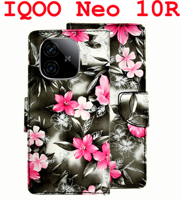 Mxkart Flip Cover for IQOO Neo 10R 5G(Black, Pack of: 1)