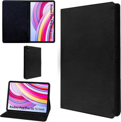 Cutesy Flip Cover for Redmi Pad Pro 5G 12.1 inch Tablet(Black, Dual Protection, Pack of: 1)