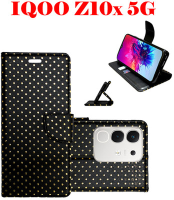 Toklot Flip Cover for IQOO Z10X 5G(Black, Pack of: 1)