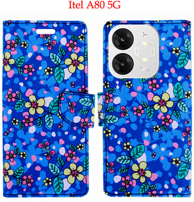 Toklot Flip Cover for Itel A80 5G(Blue, Pack of: 1)