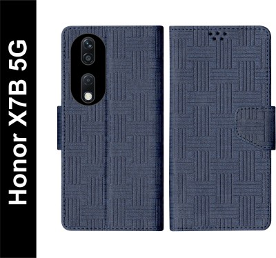 Telecase Flip Cover for Honor X7B 5G(Blue, Shock Proof, Pack of: 1)