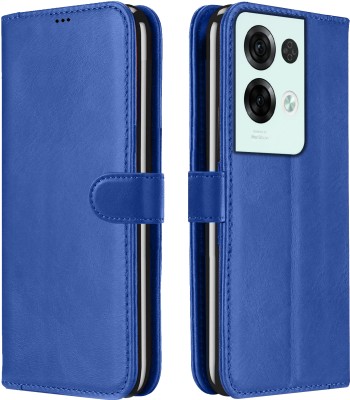 Roxel Flip Cover for Oppo Reno 8 Pro 5G(Blue, Dual Protection, Pack of: 1)