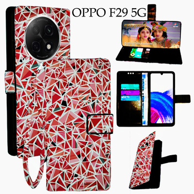Mxkart Flip Cover for Oppo F29 5G(Red, Pack of: 1)