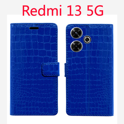 Toklot Flip Cover for Redmi 13 5G(Blue, Pack of: 1)