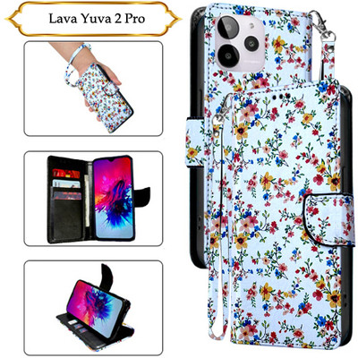 Cutemart Flip Cover for Lava Yuva 2 Pro(White, Pack of: 1)