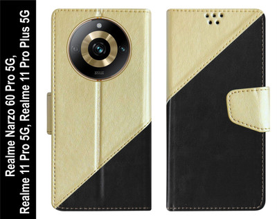 SBMS Flip Cover for Realme 11 Pro 5G / Realme 11 Pro Plus 5G / Realme Narzo 60 Pro 5G Back Cover Case(Black, Shock Proof, Pack of: 1)