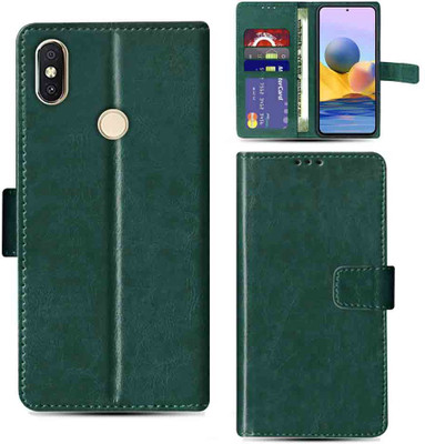 Kalua Mall Flip Cover for Mi Redmi Y2(Green, Magnetic Case, Pack of: 1)