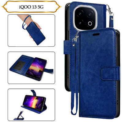 PARGO Flip Cover for iQOO 13 5G(Blue, Pack of: 1)