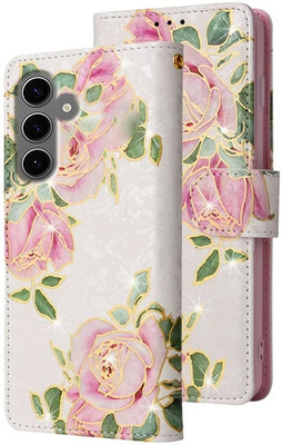 Clickcase Flip Cover for SAMSUNG Galaxy S23 FE 5G(Pink, White, Dual Protection, Pack of: 1)