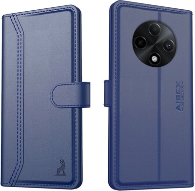 AIBEX Flip Cover for Oppo F27 Pro+ 5G |Vegan |PU Leather |Foldable Stand & Pocket |Magnetic Closure(Blue, Cases with Holder, Pack of: 1)
