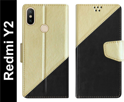 SBMS Flip Cover for Mi Redmi Y2 Back Cover Case with Magnatic Closure(Black, Shock Proof, Pack of: 1)