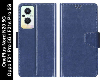 SBMS Flip Cover for OnePlus Nord N20 5G / OPPO F21 Pro 5G / OPPO F21s Pro 5G(Blue, Shock Proof, Pack of: 1)