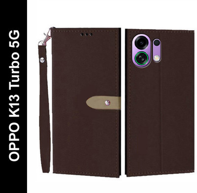 Wynhard Flip Cover for OPPO K13 Turbo 5G(Brown, Grip Case, Pack of: 1)
