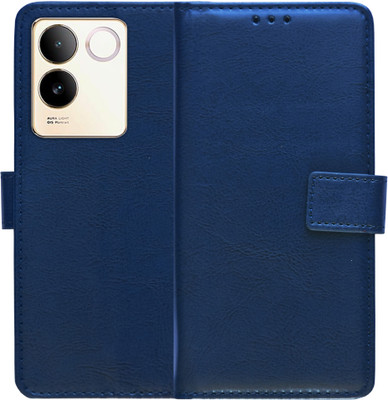 SUPER-ME Flip Cover for VIVO T2 PRO 5G(Blue, Dual Protection, Pack of: 1)