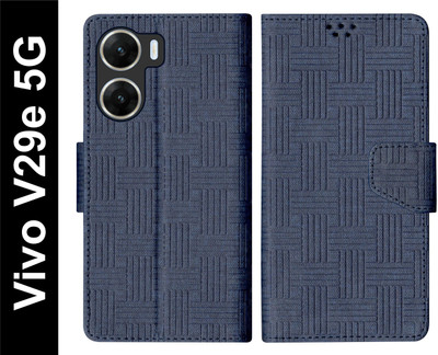 SBMS Flip Cover for Vivo V29e 5G Back Cover Case with Magnatic Closure(Blue, Shock Proof, Pack of: 1)