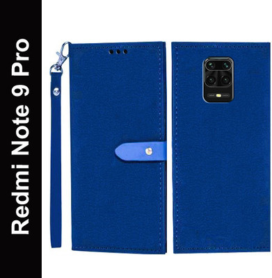 Wynhard Flip Cover for Mi Redmi Note 9 Pro(Blue, Grip Case, Pack of: 1)