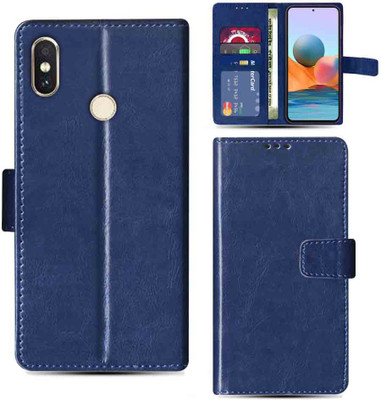 Kalua Mall Flip Cover for Redmi Note 5 Pro flip cover | Redmi MEI7S flip cover | Blue(Blue, Magnetic Case, Pack of: 1)