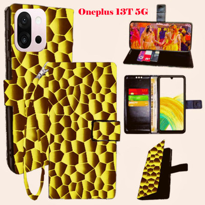 SHANNO Flip Cover for Oneplus 13T 5G(Yellow, Pack of: 1)