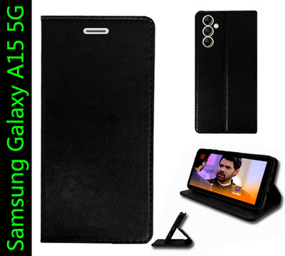 Toklot Flip Cover for Samsung Galaxy A15 5G(Black, Pack of: 1)