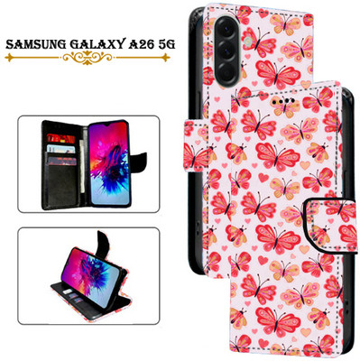 PARGO Flip Cover for Samsung Galaxy A26 5G(Red, Pack of: 1)