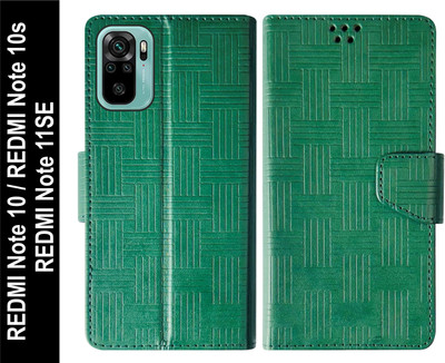 SBMS Flip Cover for REDMI Note 10 2021 / REDMI Note 10s 2021 / REDMI Note 11SE(Green, Shock Proof, Pack of: 1)
