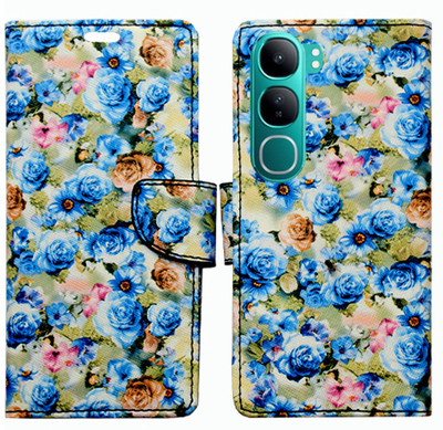 Toklot Flip Cover for Vivo Y300 5G(Blue, Pack of: 1)